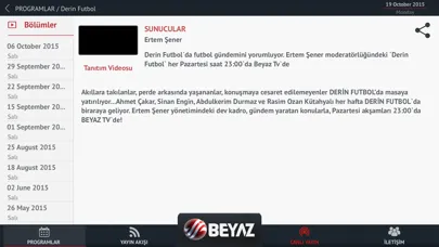 Captures d'écran de Beyaz TV