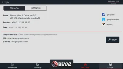 Captures d'écran de Beyaz TV