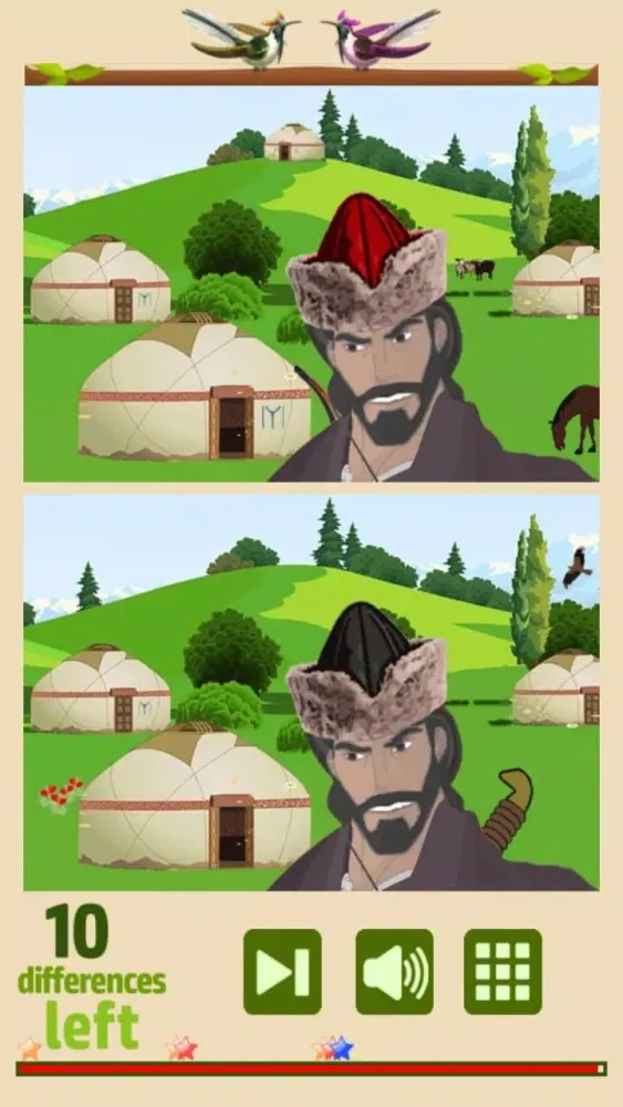 Capturas de tela do Find 10 Differences