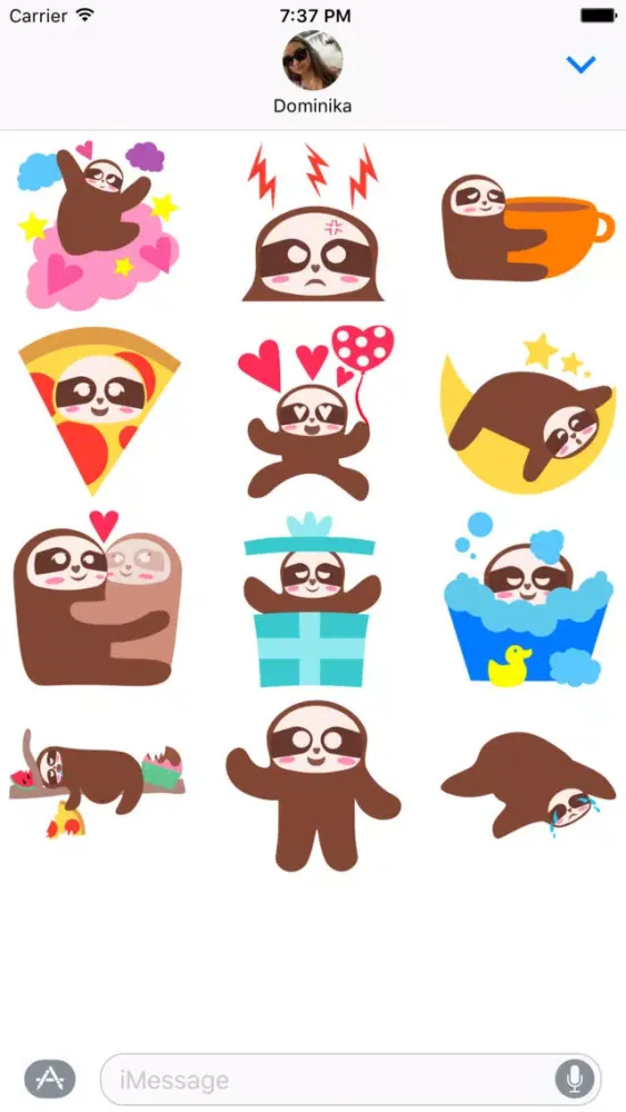 Sloth Halloween Domoji應用截圖