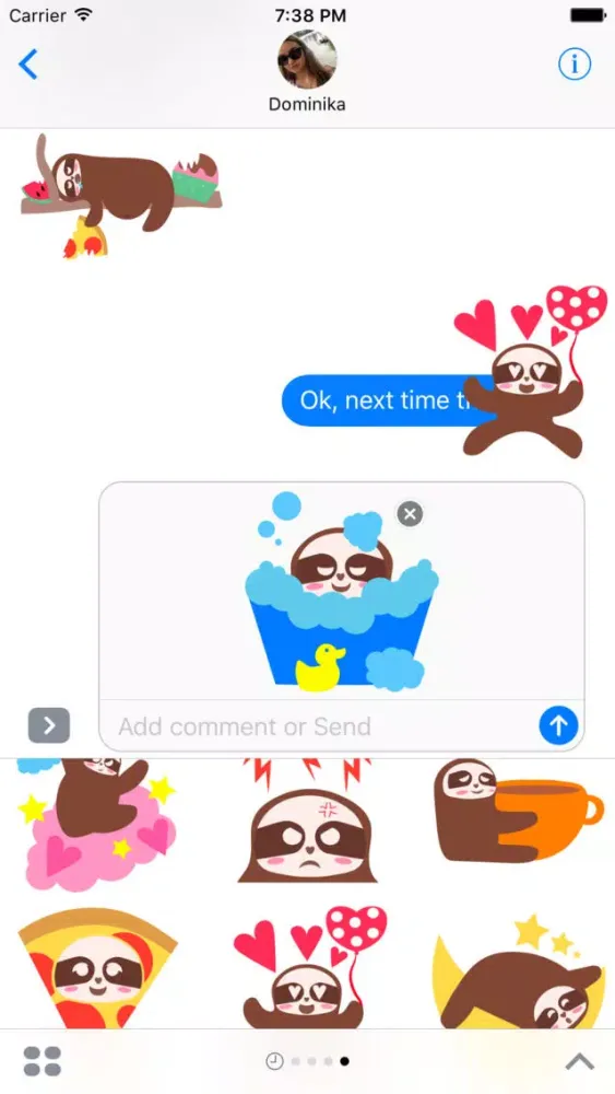 Sloth Halloween Domoji應用截圖