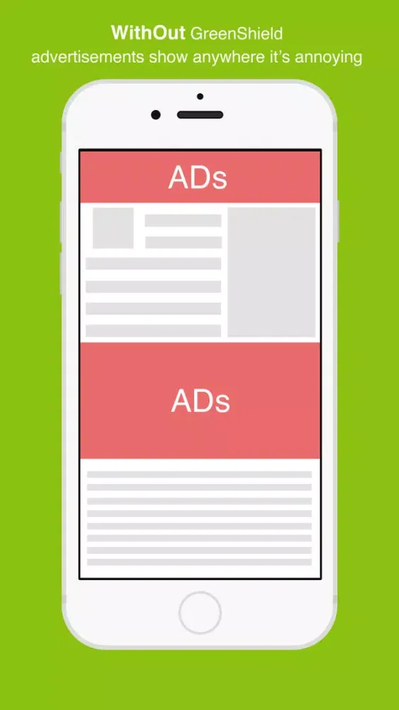 Green Shield Blockr Ads - Pease Browsing for Safari Screenshots