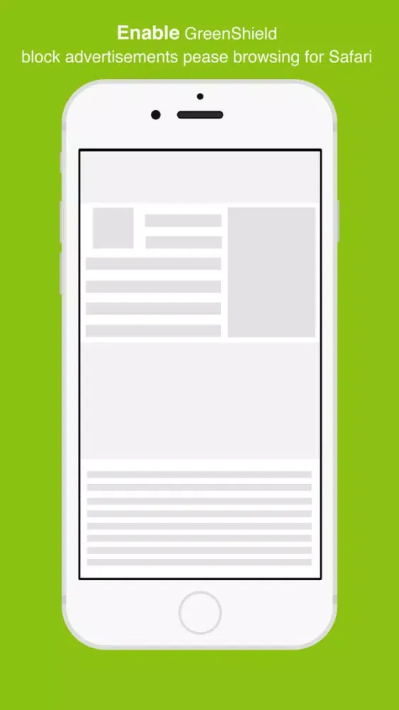 Green Shield Blockr Ads - Pease Browsing for Safari Screenshots