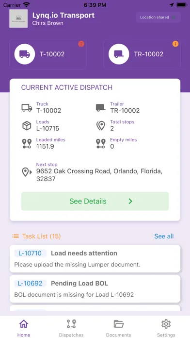 Beyond Transport: Driver App স্ক্রিনশট