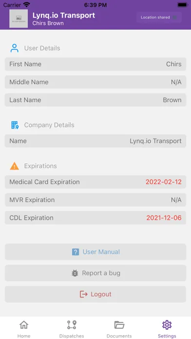 Beyond Transport: Driver App স্ক্রিনশট