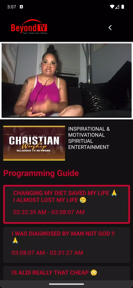 BeyondTv Network Screenshots