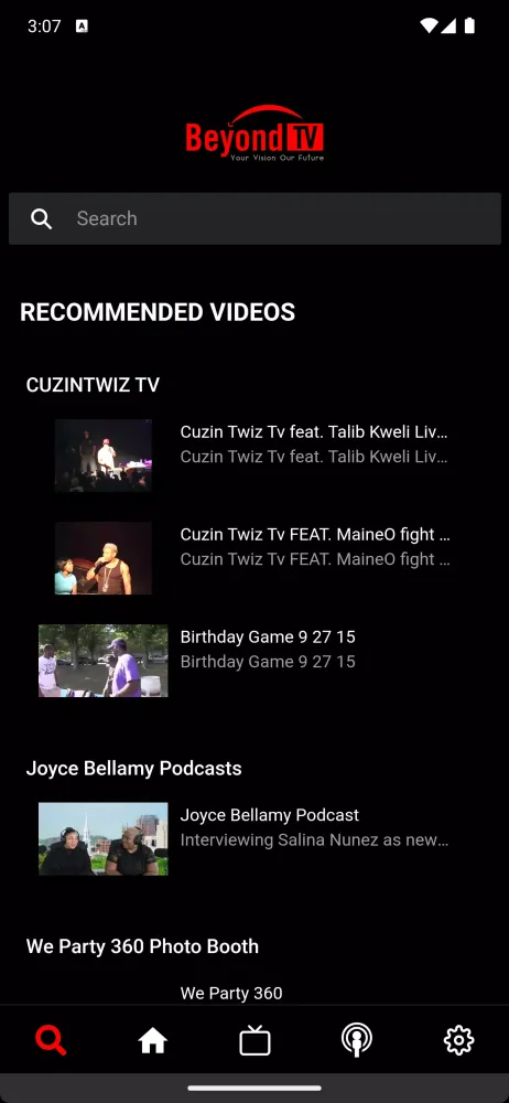 BeyondTv Network Screenshots