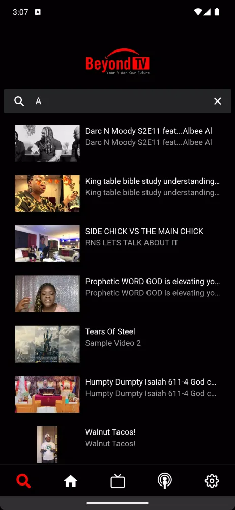 BeyondTv Network Screenshots