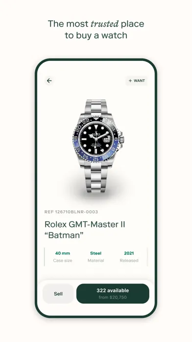 Скриншоты Bezel - Authenticated Watches