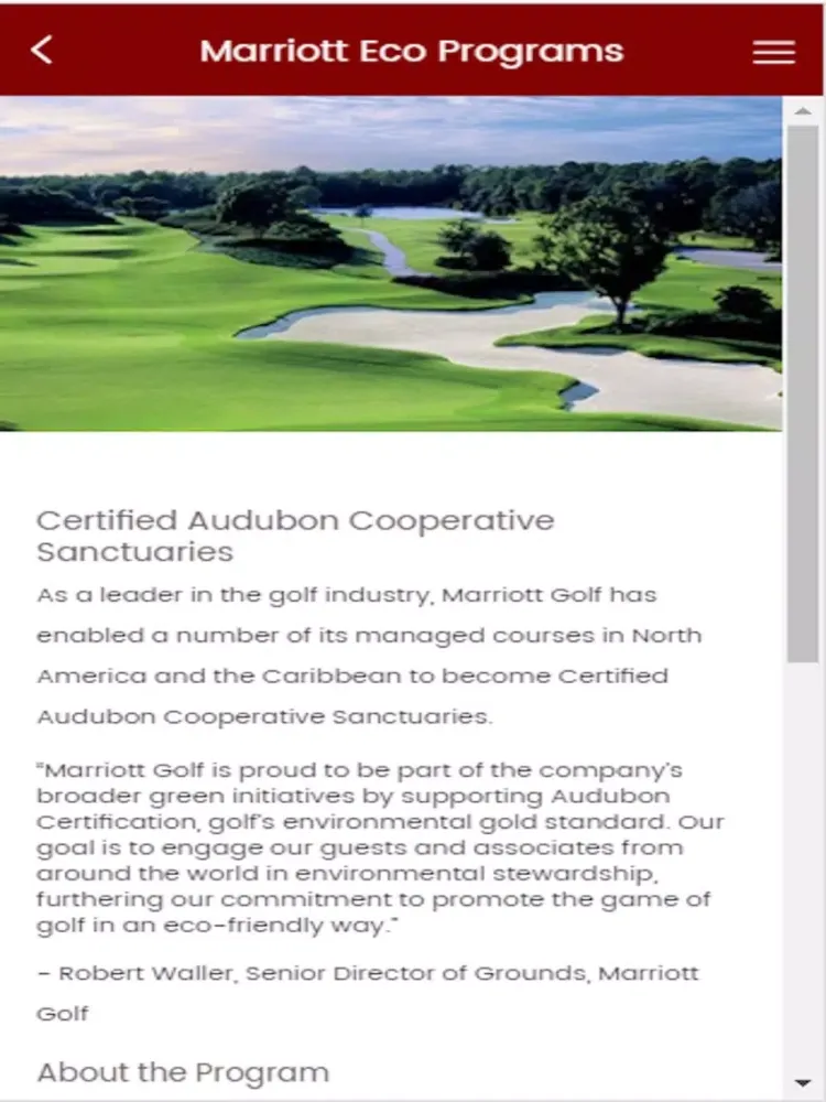 Marriott Golf Official iPad  스크린샷