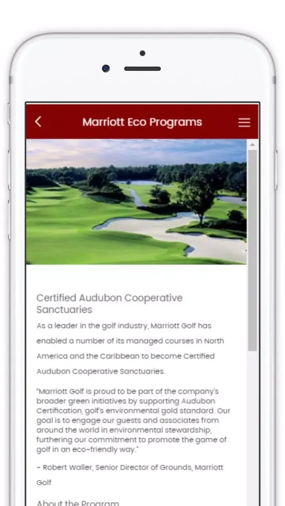 Marriott Golf Official 스크린샷