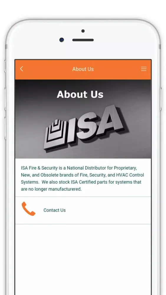 Screenshot di ISA Fire And Security E-Commerce