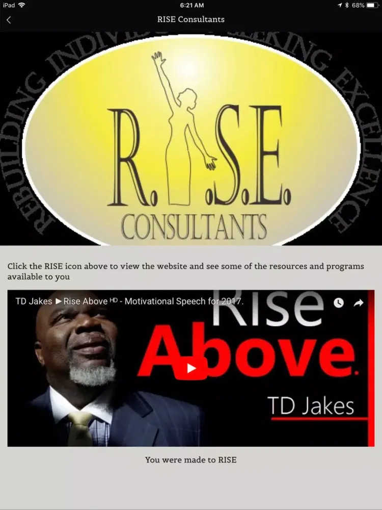 Tangkapan skrin RISE COMMUNITY iPad 