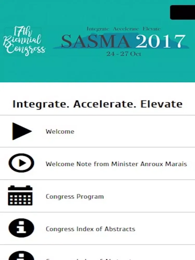 Скриншоты SASMA 2017 Congress iPad 