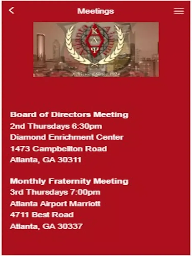 Atlanta Alumni Chapter iPad  스크린샷