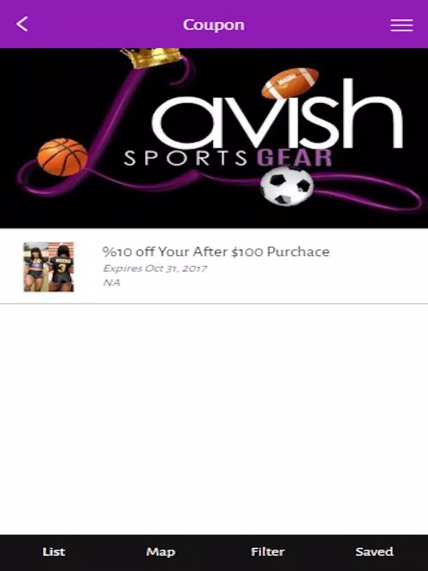 Lavish Sports Gear iPad  Screenshots