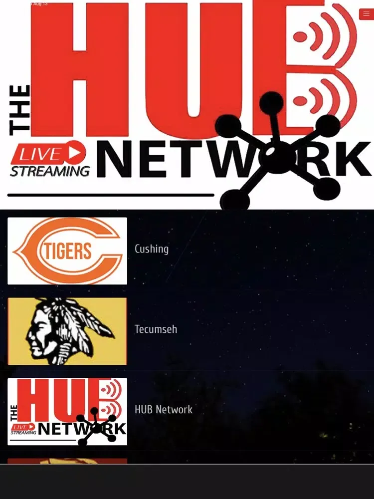Tangkapan layar HUB Network OK iPad 