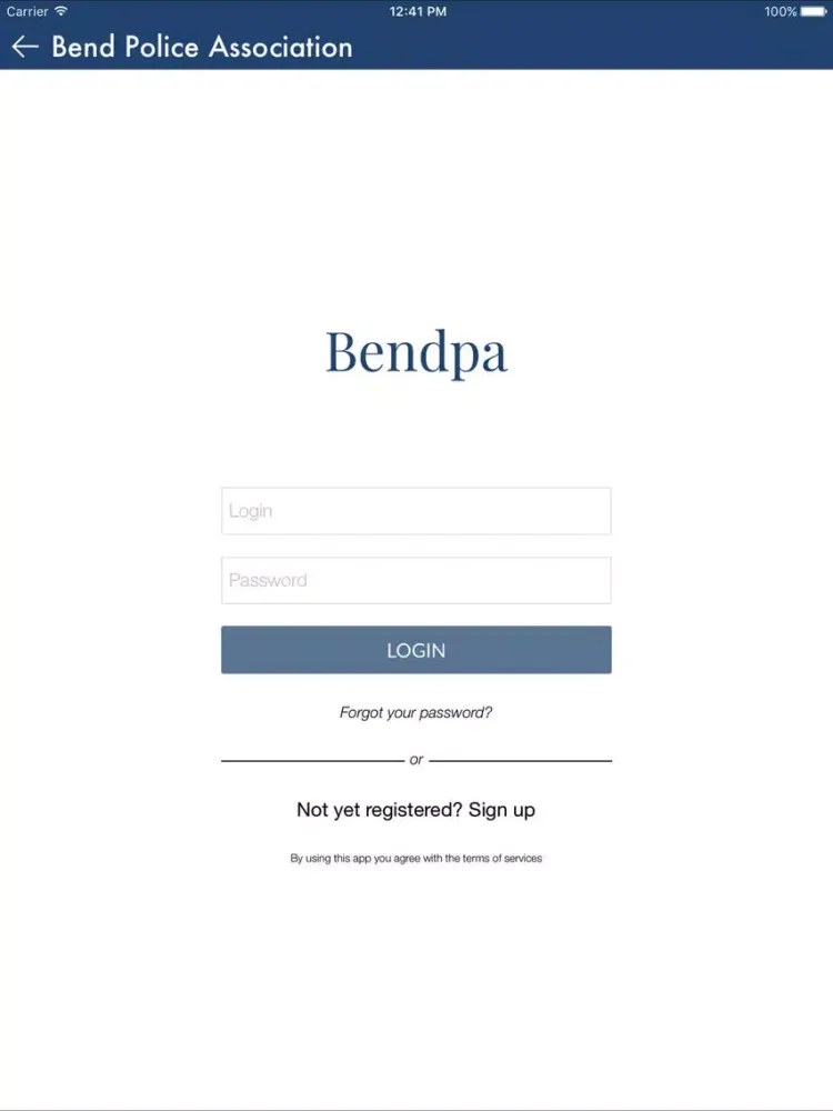 Bend Police Association iPad 应用截图