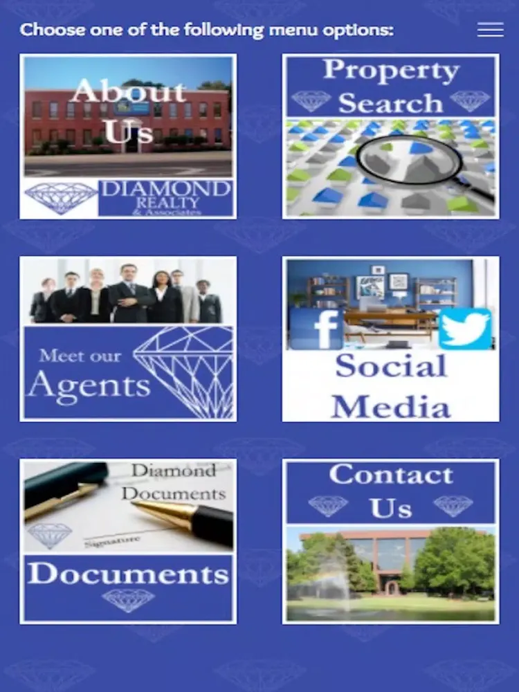 Tangkapan layar Diamond Realty and Associates iPad 