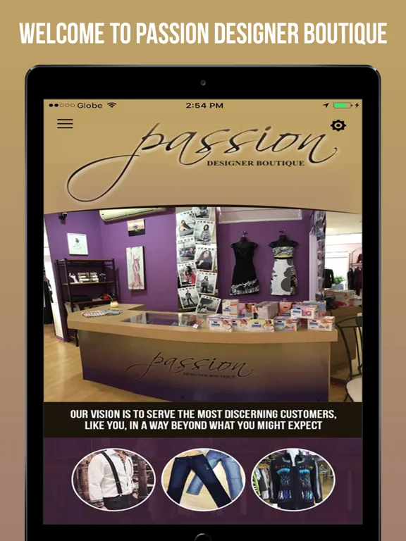 Tangkapan skrin Passion Designer Boutique iPad 