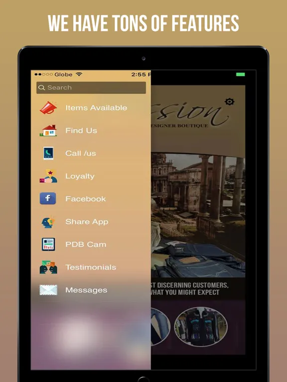 Tangkapan skrin Passion Designer Boutique iPad 