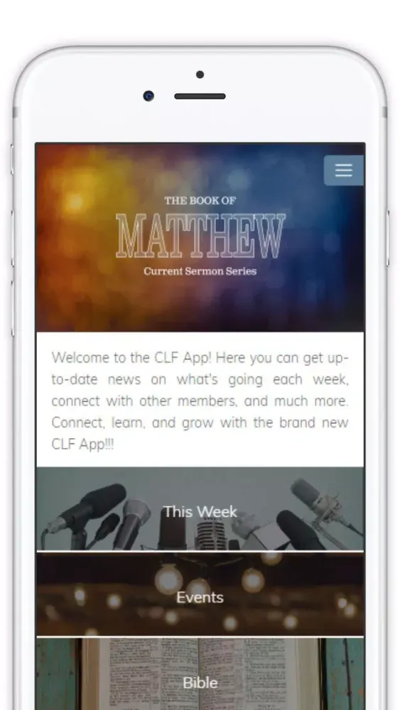 Tangkapan layar CLF App