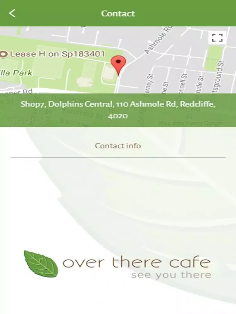 Tangkapan layar Over There Cafe iPad 