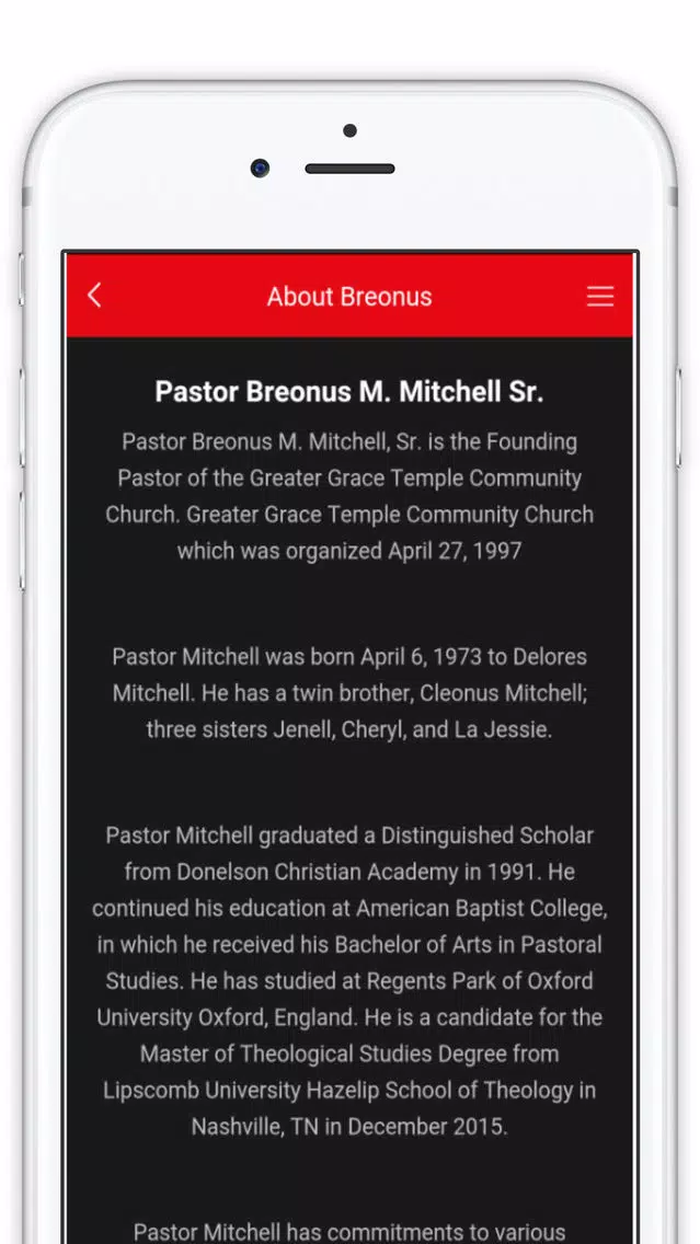 Breonus Mitchell Ministries应用截图