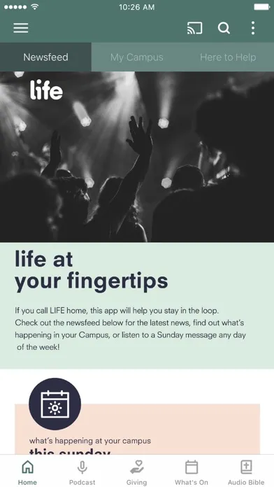 ภาพหน้าจอของ LIFE - A Church to Call Home