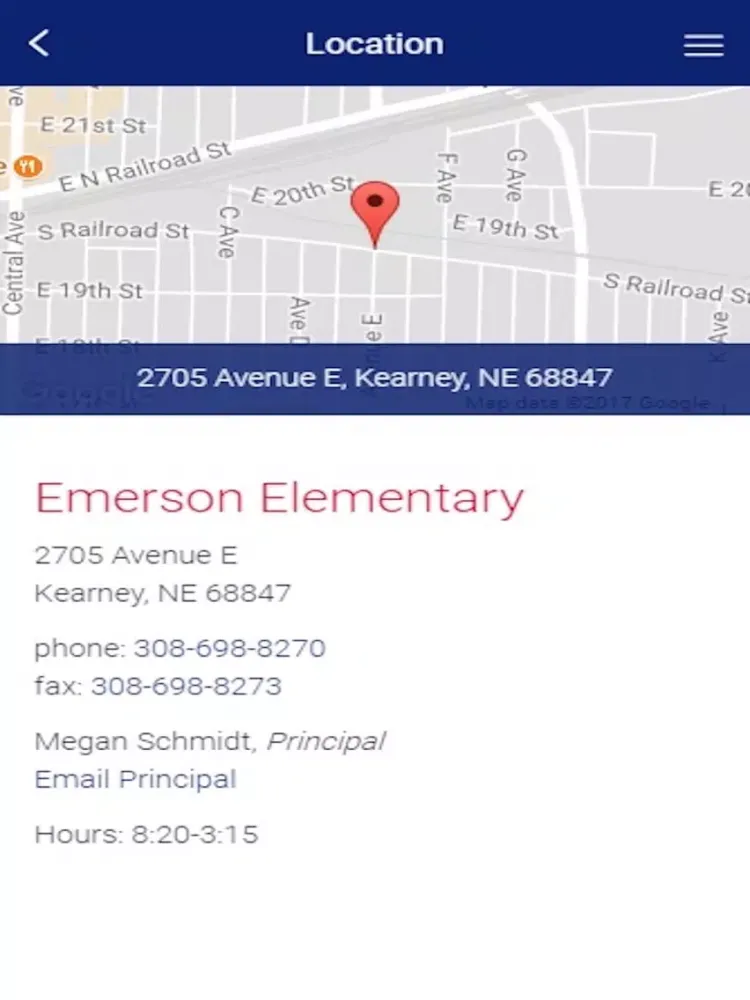 Tangkapan skrin Emerson - Kearney NE iPad 