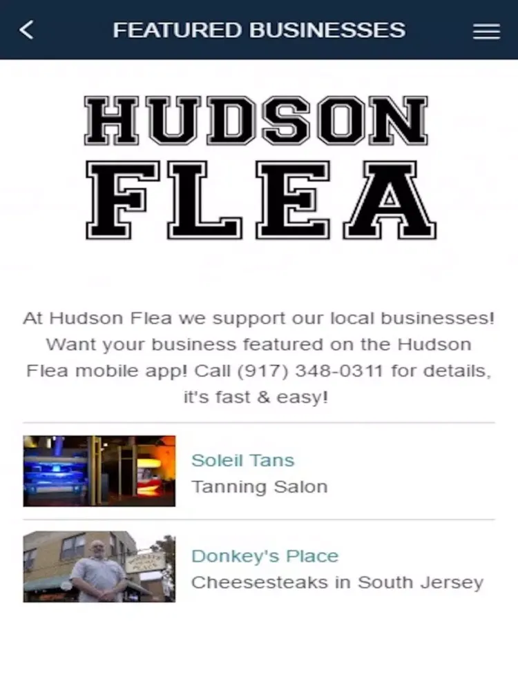 Captures d'écran de Hudson Flea iPad 