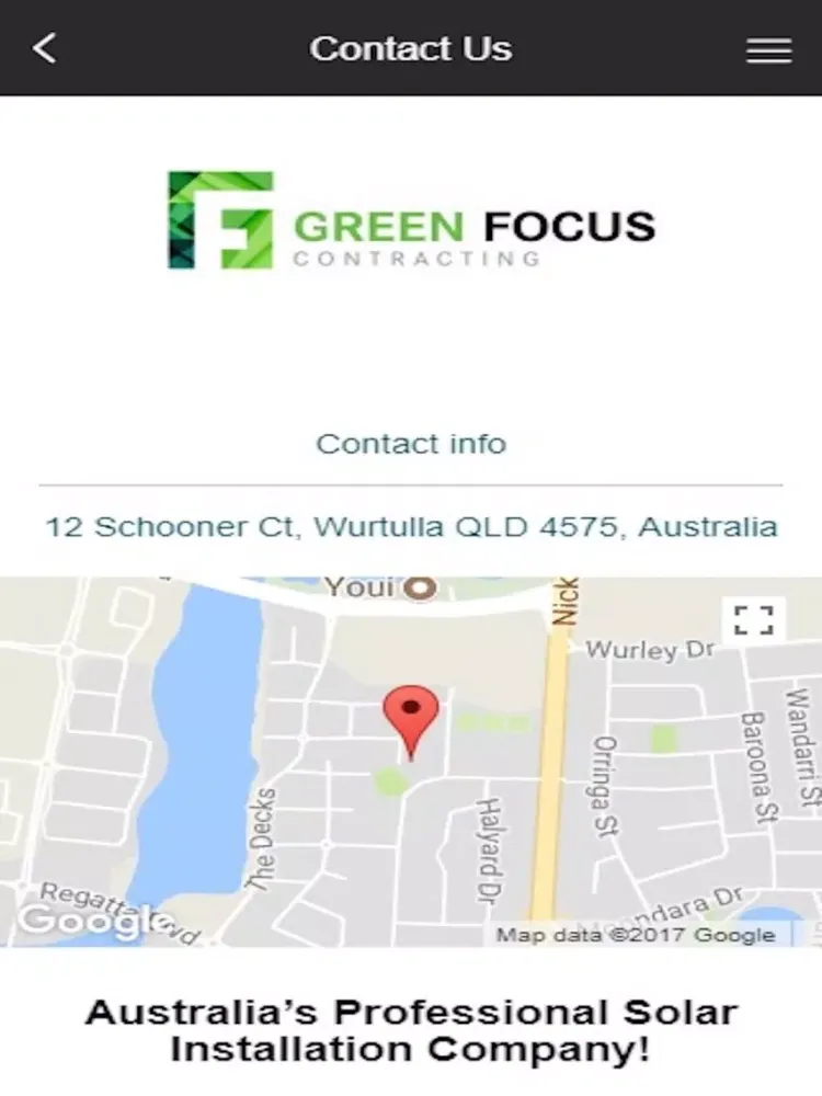 Zrzuty ekranu Green Focus Contracting iPad 