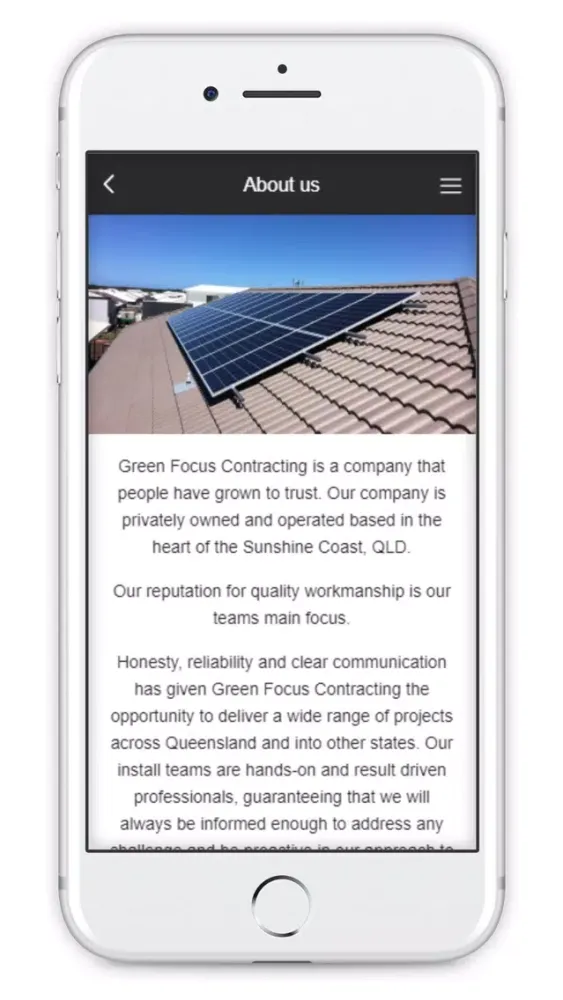 Zrzuty ekranu Green Focus Contracting