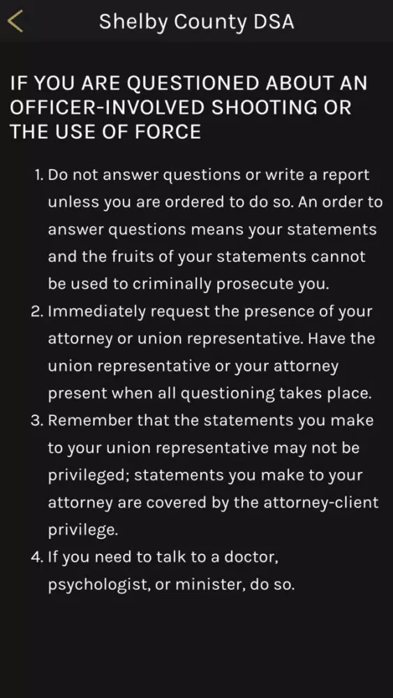 DSA of Shelby County, Tennessee Screenshots