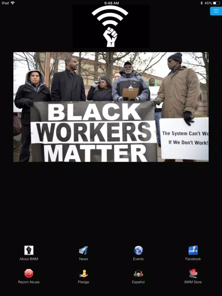 Black Workers Matter iPad  스크린샷