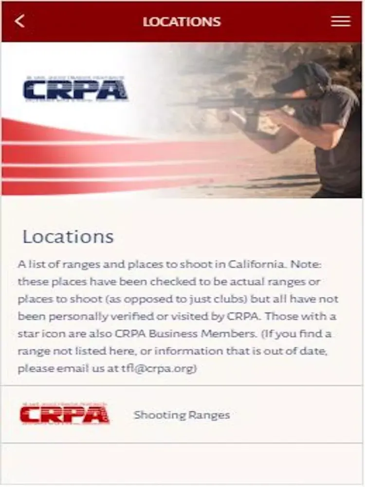CRPA - California Rifle & Pistol Association iPad  سکرین شاٹس