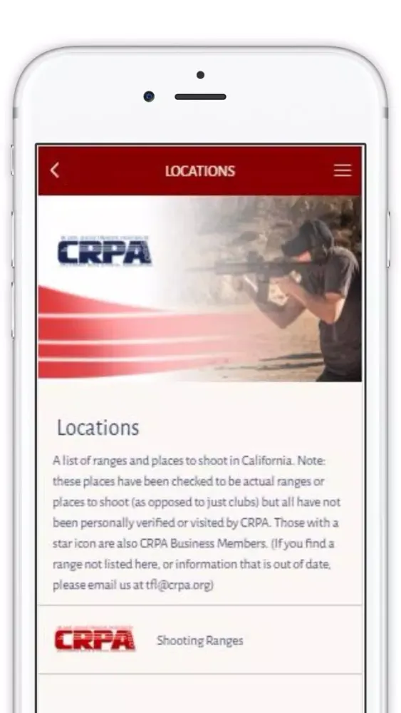 CRPA - California Rifle & Pistol Association سکرین شاٹس
