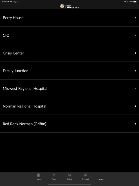 تصاویر Oklahoma City FOP Lodge 123 iPad 