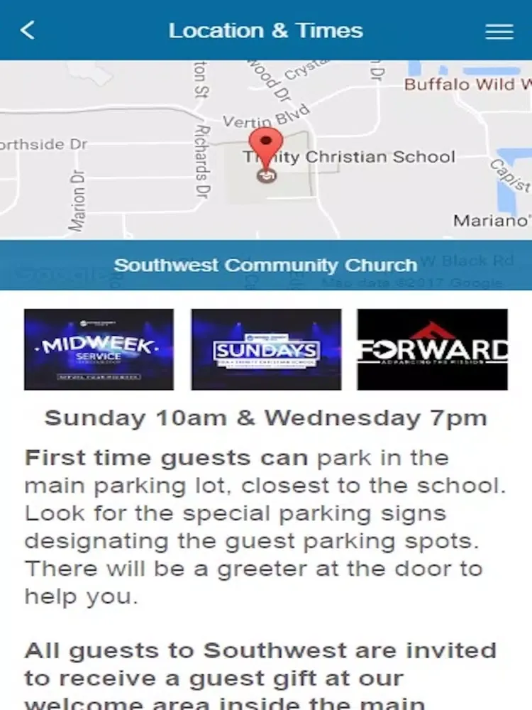 Southwest Community Church iPad  Ekran Görüntüleri