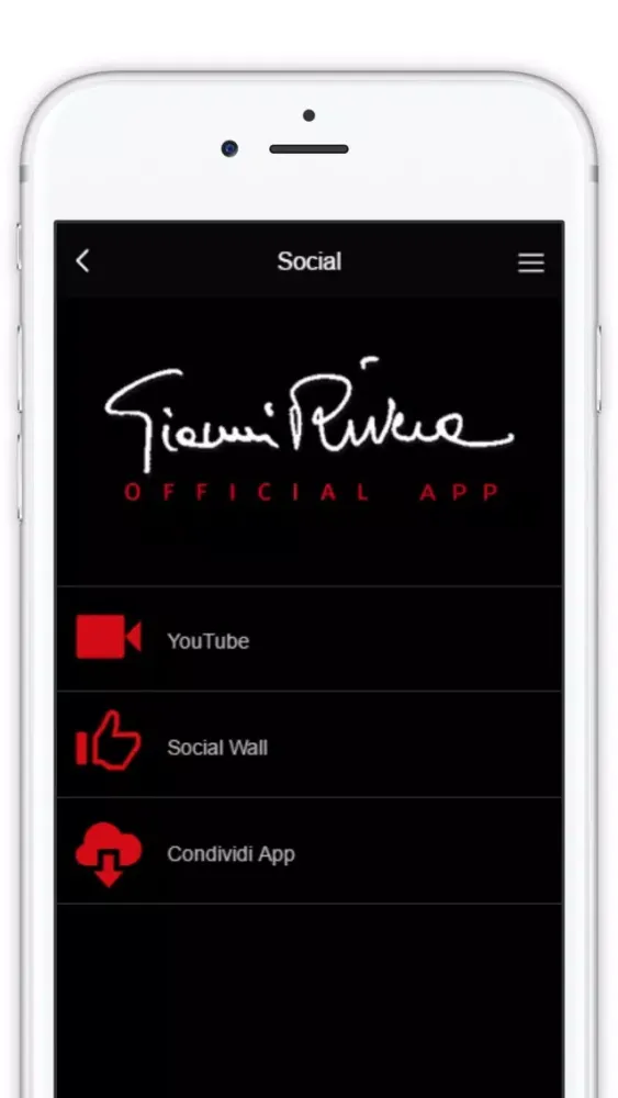 Tangkapan layar Gianni Rivera Official APP