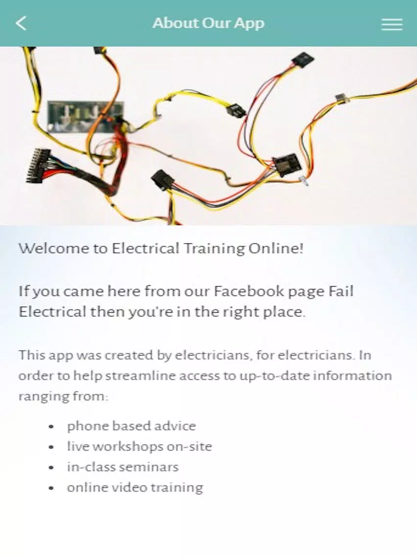 Capturas de tela do Electrical Inspector Alan Williams iPad 