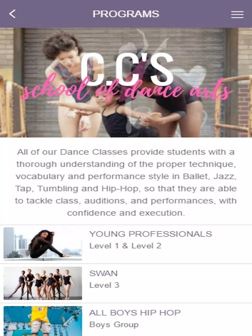 Скриншоты CC's School of Dance Arts iPad 