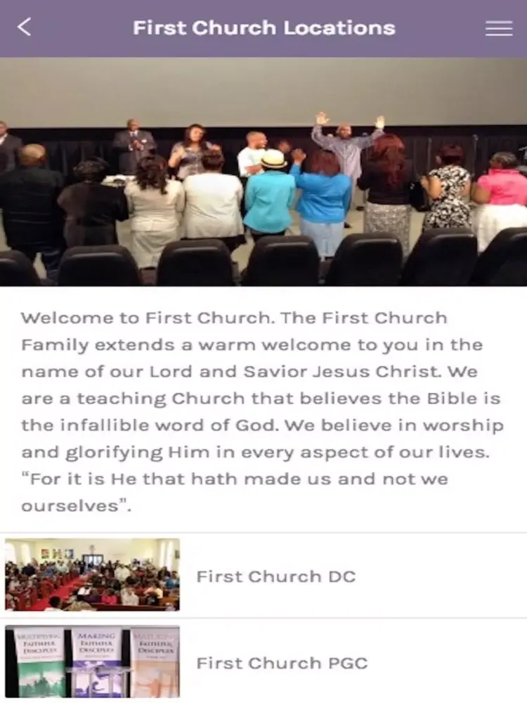 First Church of Christ (Holiness) U.S.A. iPad  স্ক্রিনশট