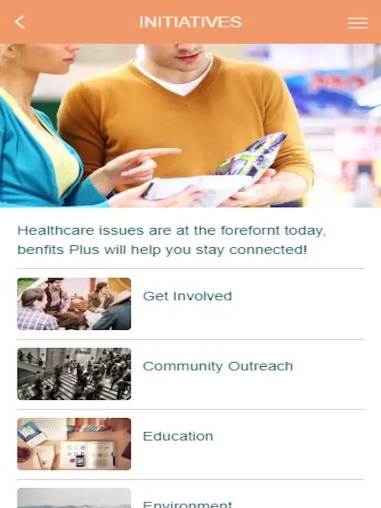 Screenshot di Benefits-Plus.net iPad 