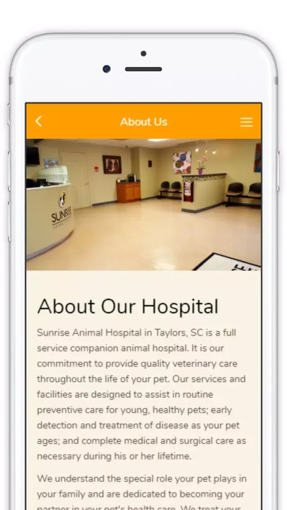 Tangkapan skrin Sunrise Animal Hospital