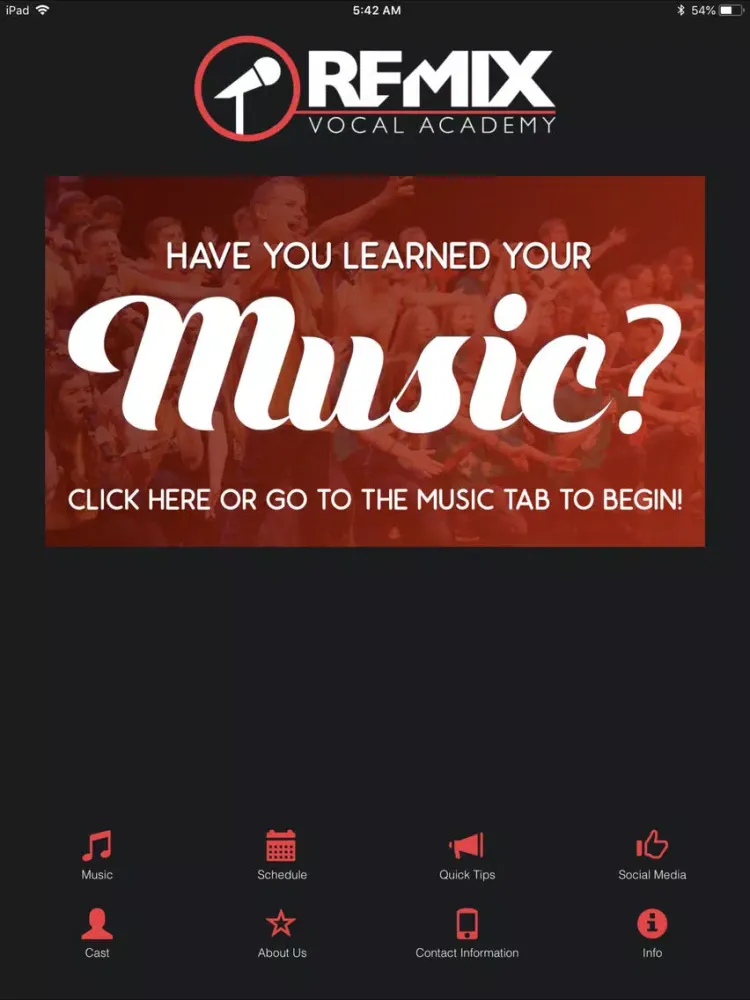 ReMix Vocal Academy iPad  স্ক্রিনশট