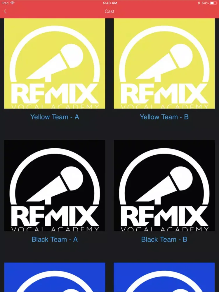 ReMix Vocal Academy iPad  স্ক্রিনশট