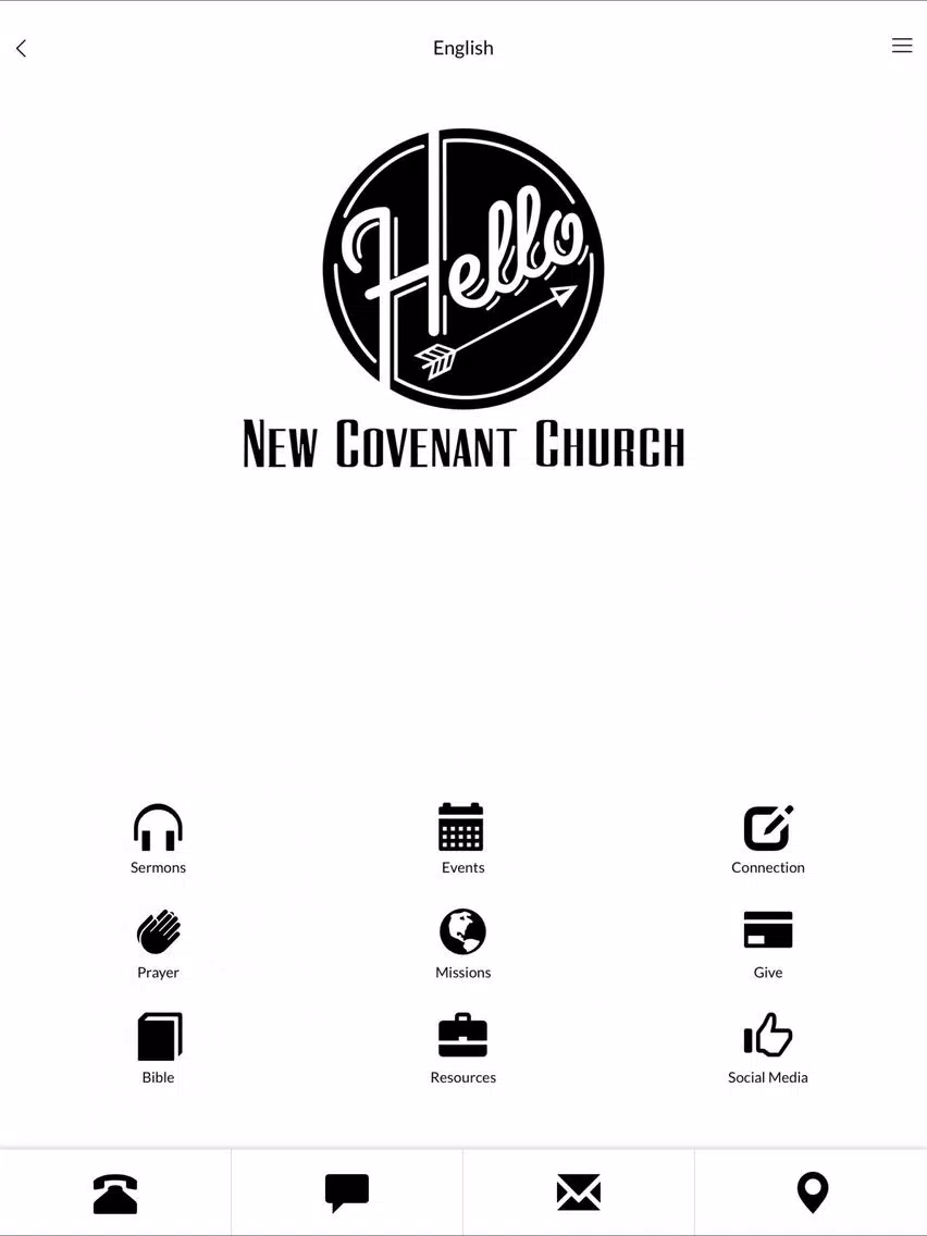 Tangkapan skrin Destino Covenant Church iPad 