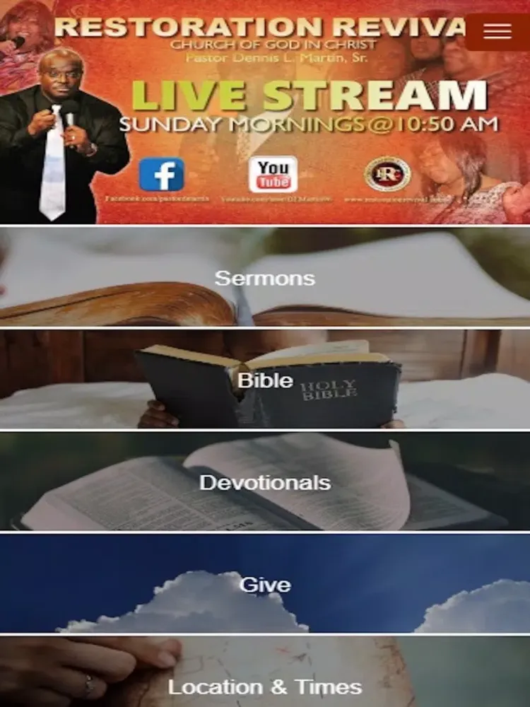 Restoration Revival Church iPad 应用截图