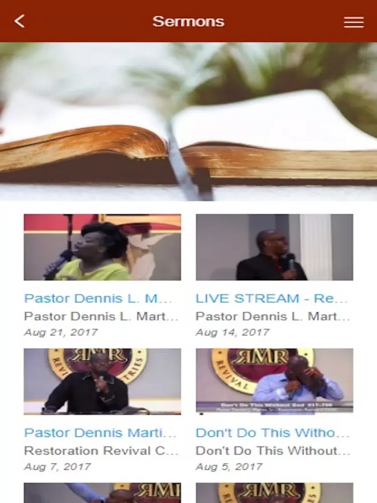 Restoration Revival Church iPad 应用截图